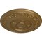 Ekena Millwork Nestor Ceiling Medallion (Fits Canopies up to 5"), Hand-Painted Pale Gold, 25 7/8"OD x 2 1/4"P CM25NEPAS - alternate 3